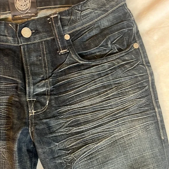 Women’s Rock & Republic Boot Cut Blue Jeans Premium Denim Size 32x32 - Picture 5 of 13